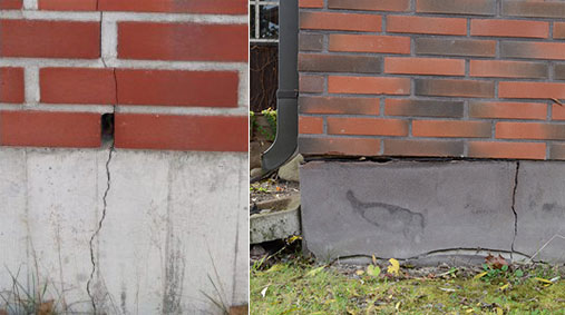 Cracks in foundation